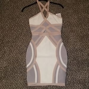 Halter Thick Bandage Dress